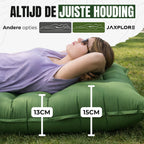 Jaxplore Slaapmat - Zelfopblazend met Ingebouwde Voetpomp & Hoofdkussen - 13cm Dik - Slaap Matje - Luchtbed 1 persoons - Koppelbaar - Camping matras - 200x70x13cm - afbeelding 5