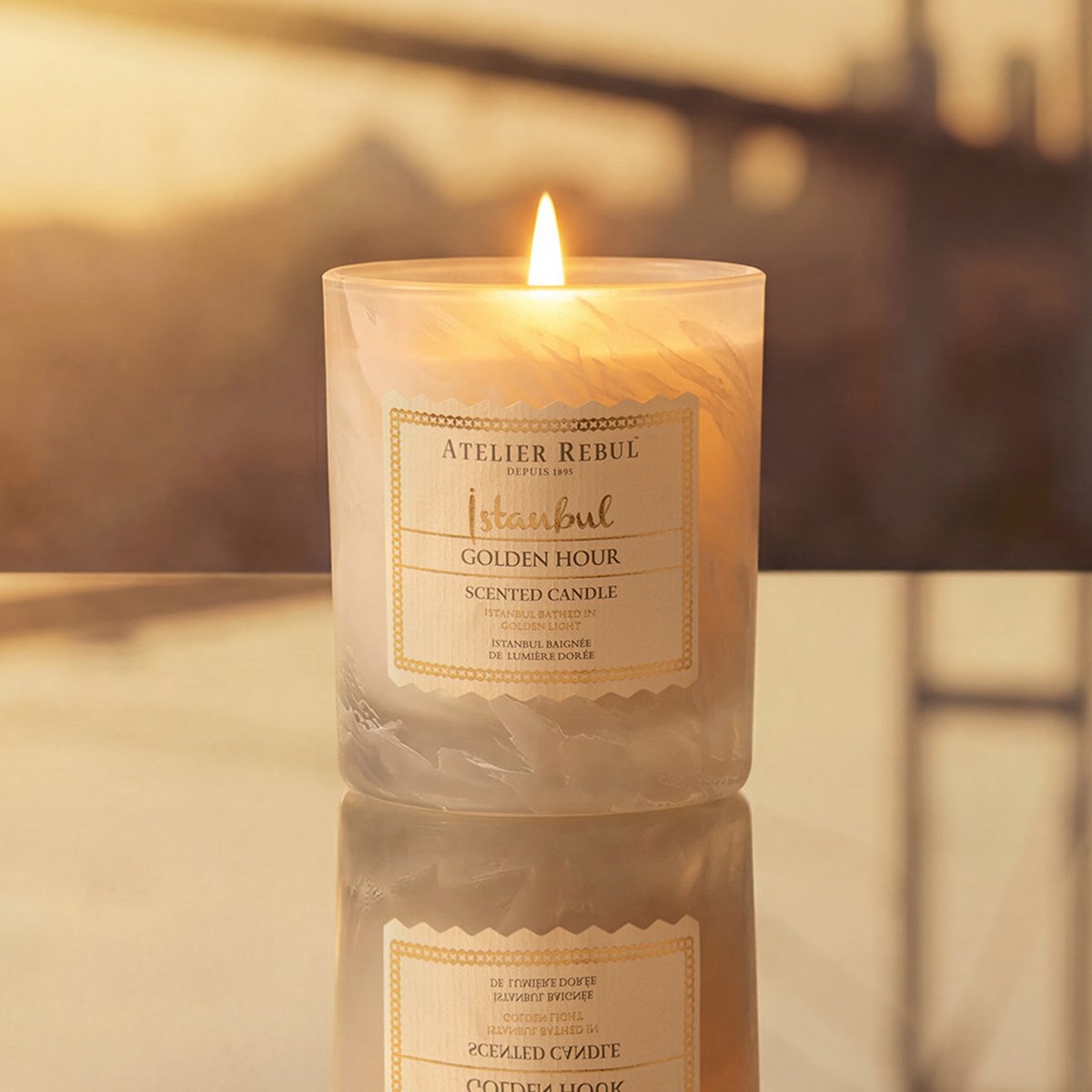 Atelier Rebul Istanbul Golden Hour - Geurkaars (210g) - 45 Branduren - afbeelding 2