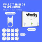 Hëndig Stopcontactbeveiliging 12 stuks - PAST ALLEEN IN NEDERLAND - Kinderbeveiliging - Stopcontactbeschermers - Met Verwijdertool - Wit - afbeelding 3
