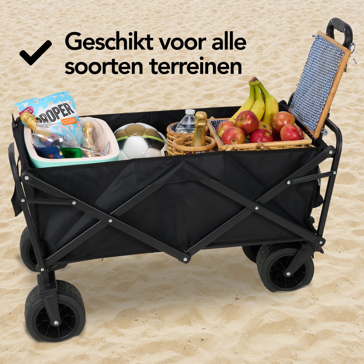 Infinity Goods Bolderkar XL - opvouwbaar - 180 kg - afbeelding 4