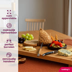 Cookinglife Serveerplank XXL - Bamboe - 100 x 26 cm - Extra Grote Tapasplank - Gemaakt van Duurzaam Bamboe - Voor het Stijlvol Serveren van Hapjes en Gerechten​ - afbeelding 2