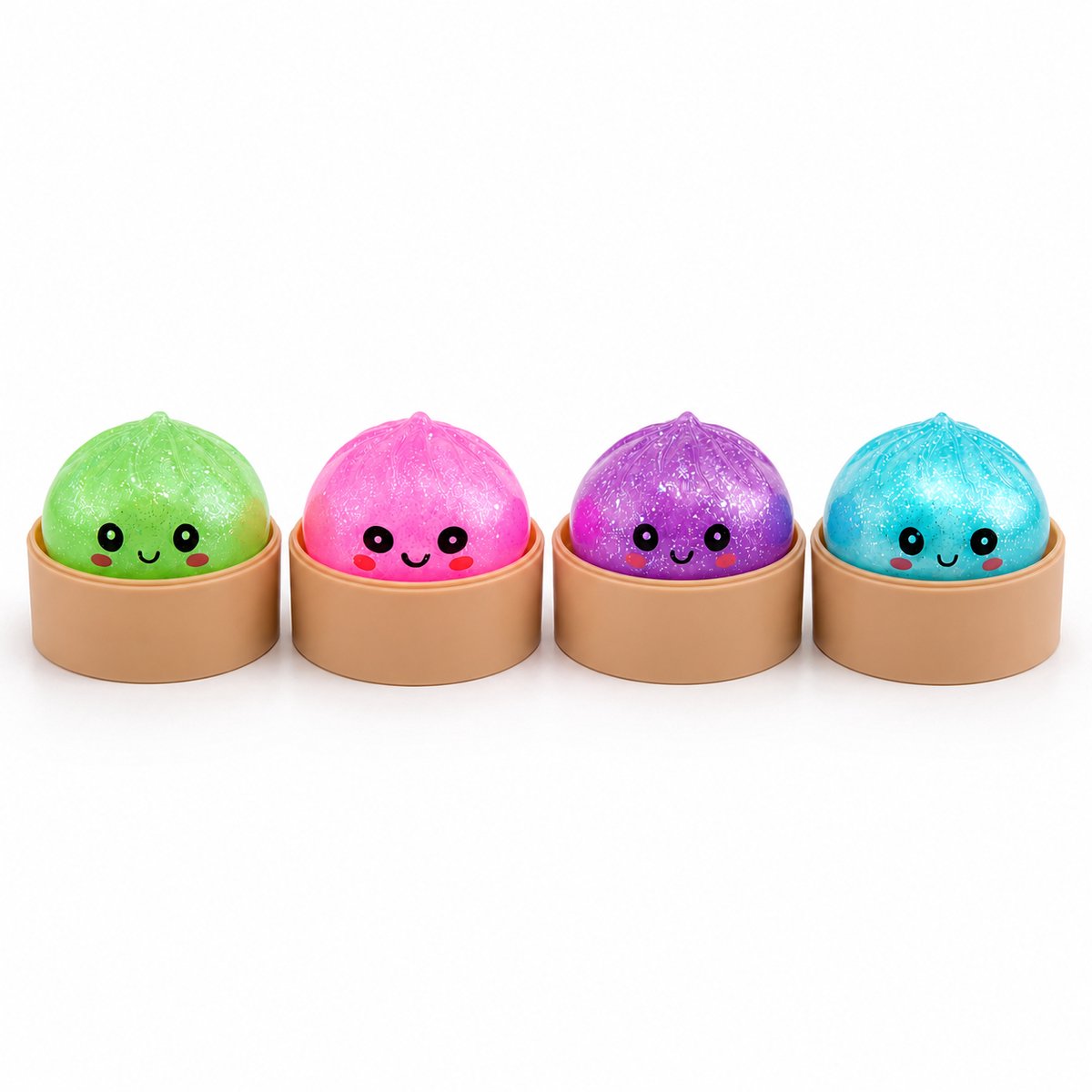 Mini Glitter Squishy Dumpling - Sugger Edition - Fidget toys - Blind Box - afbeelding 3