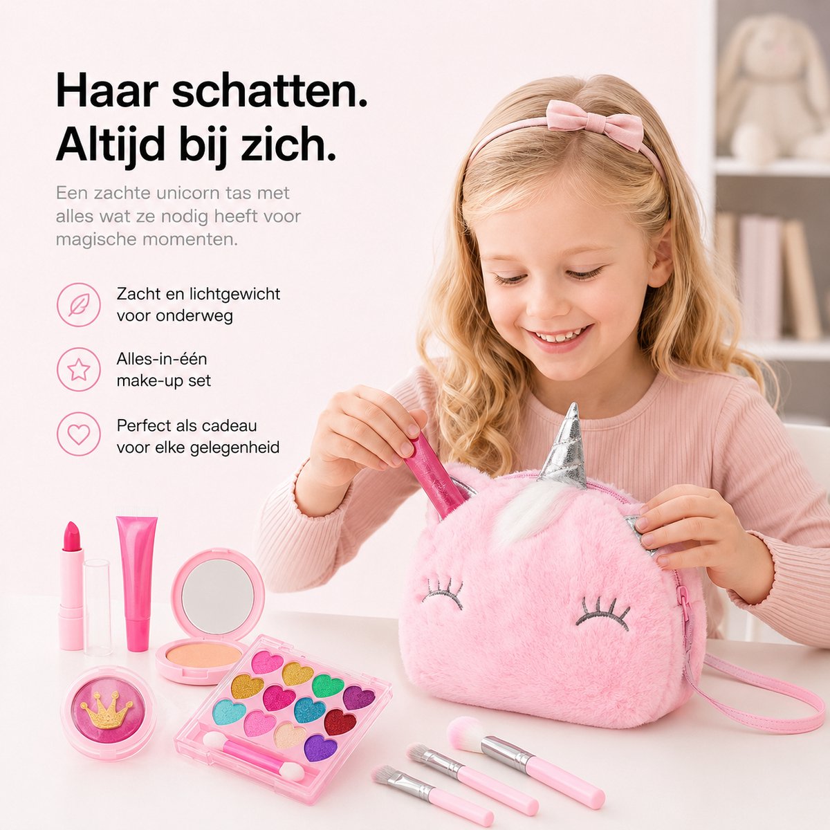BOTC Make-up speelgoedset met eenhoorntasje - afbeelding 3