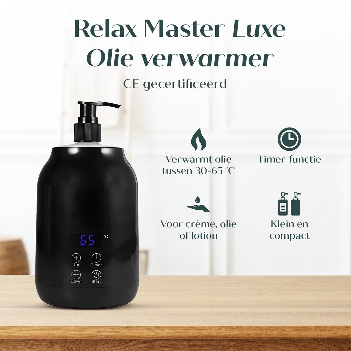 Relax Master Massage Olie Verwarmer - 2 GRATIS dispensers - Spa & Wellness - Elektrische flessenwarmer - afbeelding 5