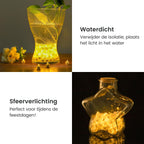 Partizzle 50x Mini LED Lampjes Verlichting - Kleine Party Lichtjes voor Ballonnen - Feestverlichting met Sfeerverlichting - Verjaardag, Bruiloft, Halloween, Kerst, Oud en nieuw en Festival - Ballon Lamp Decoratie - Warm Wit Licht - afbeelding 5