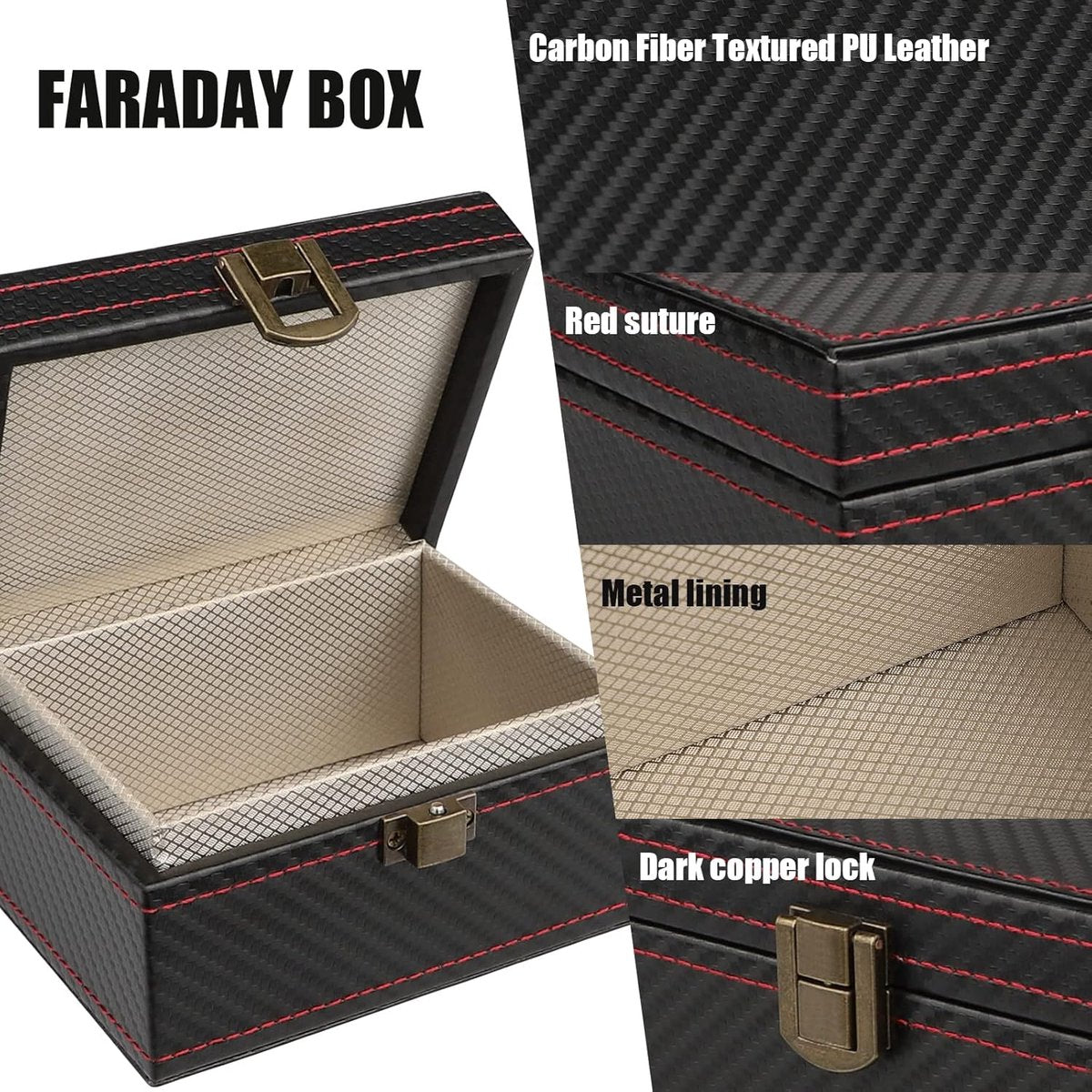 Autosleutel RFID Antidiefstal - RFID Beschermhoes Autosleutel - Beschermhoes Autosleutel Box - Autosleutel Kluis - RFID Anti-Diefstal Doos - Faraday Box Autosleutel - Faraday Box - Keyless Entry Hoesje - Sleuteletui - Sleuteltasjes - Cadeautjes - afbeelding 5