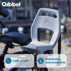 Qibbel Junior 6+ Fietsstoeltje Achter Bagagedrager bevestiging - QuickConnect - Fietszitje – Ocean Blue - inclusief voetbeschermingsplaten en voetsteunen - afbeelding 4