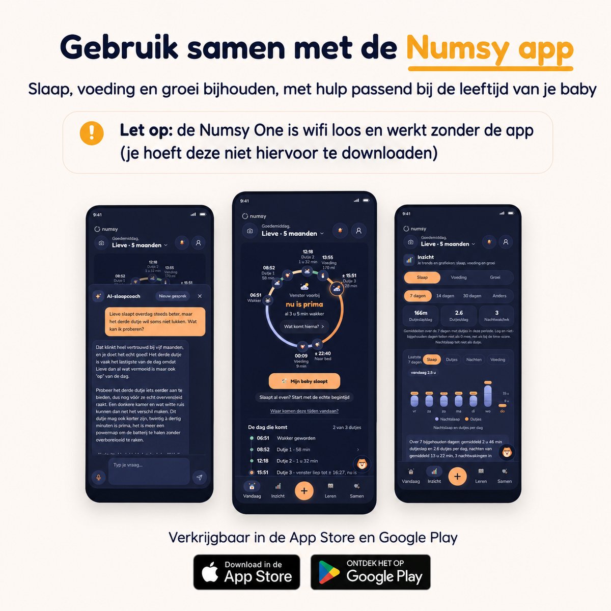 Numsy One Babyfoon met Camera - afbeelding 3