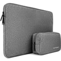 Laptophoes 15,6 inch - Laptop Sleeve, Tablet Hoes met kabel organizer etui - Donker Grijs - afbeelding 1