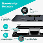 FITAGE LED Weegschaal Personenweegschaal Digitaal - Slimme Weegschaal met 17x Lichaamsanalyse - Weegschalen - FITAGE App - afbeelding 4
