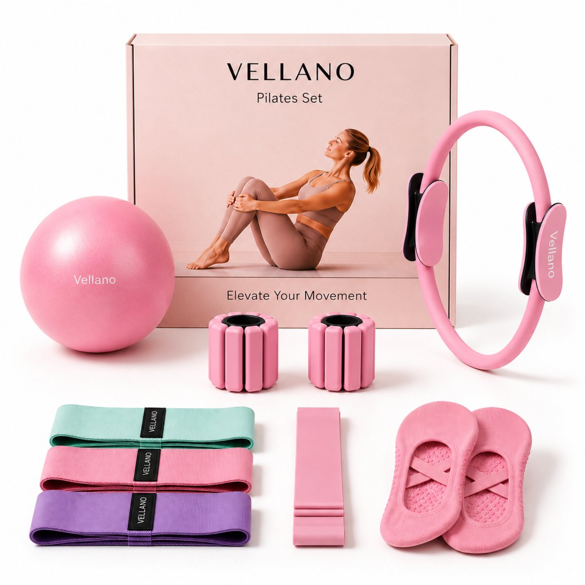 VELLANO Pilates Set - 10-delig - afbeelding 1