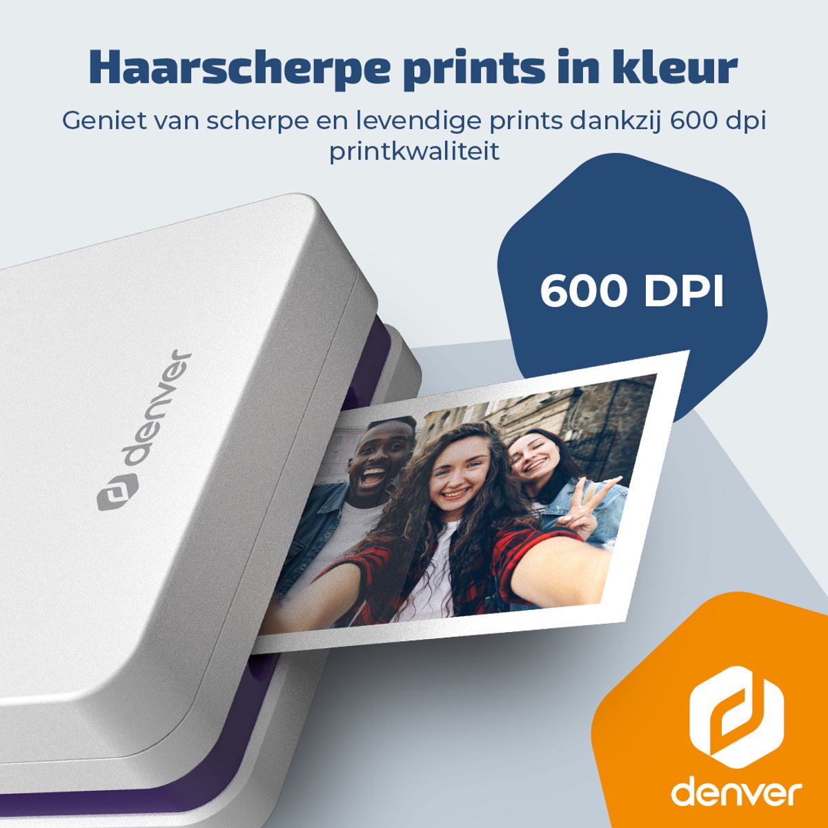 Denver Pocket Printer - Mobiele fotoprinter - Papier/Sticker/Magneet/Tattoo/Warmtepers printer - Bluetooth - afbeelding 4