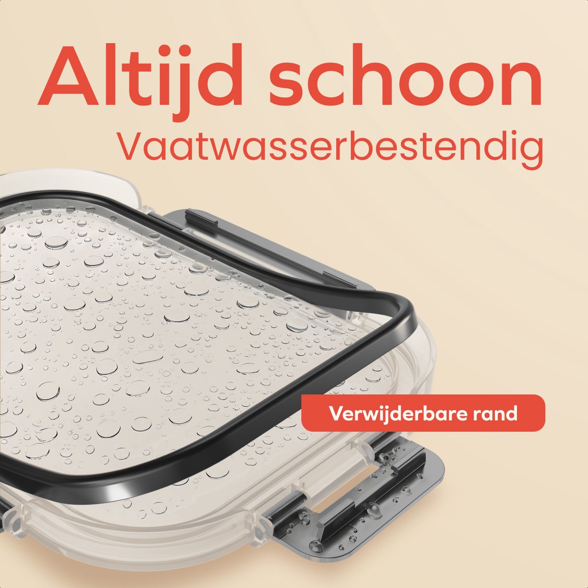 KitchenBrothers Meal Prep Bakjes - Glazen Vershoudbakjes - Luchtdicht - BPA-vrij- 1L - Glas - 5 Stuks - afbeelding 4