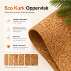 Sounix Dubbelzijdige Bureau Onderlegger - Bureaumat Kunstleer - 90x45 cm - Muismat XXL - Onderleggers - Bureau Organizer - Beige - afbeelding 3