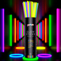 Partizzle 100 stuks Glow in the Dark Sticks met Connectors - Glowsticks - Neon / Carnaval / Kerst / Oud en nieuw Party Artikelen Breekstaafjes - Verjaardag Feest Versiering / Decoratie - 7 Kleuren - afbeelding 1