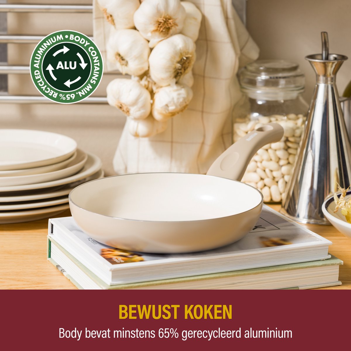 Kochstar Essenz Taupe Keramische Koekenpan - 20cm - Taupe - afbeelding 3