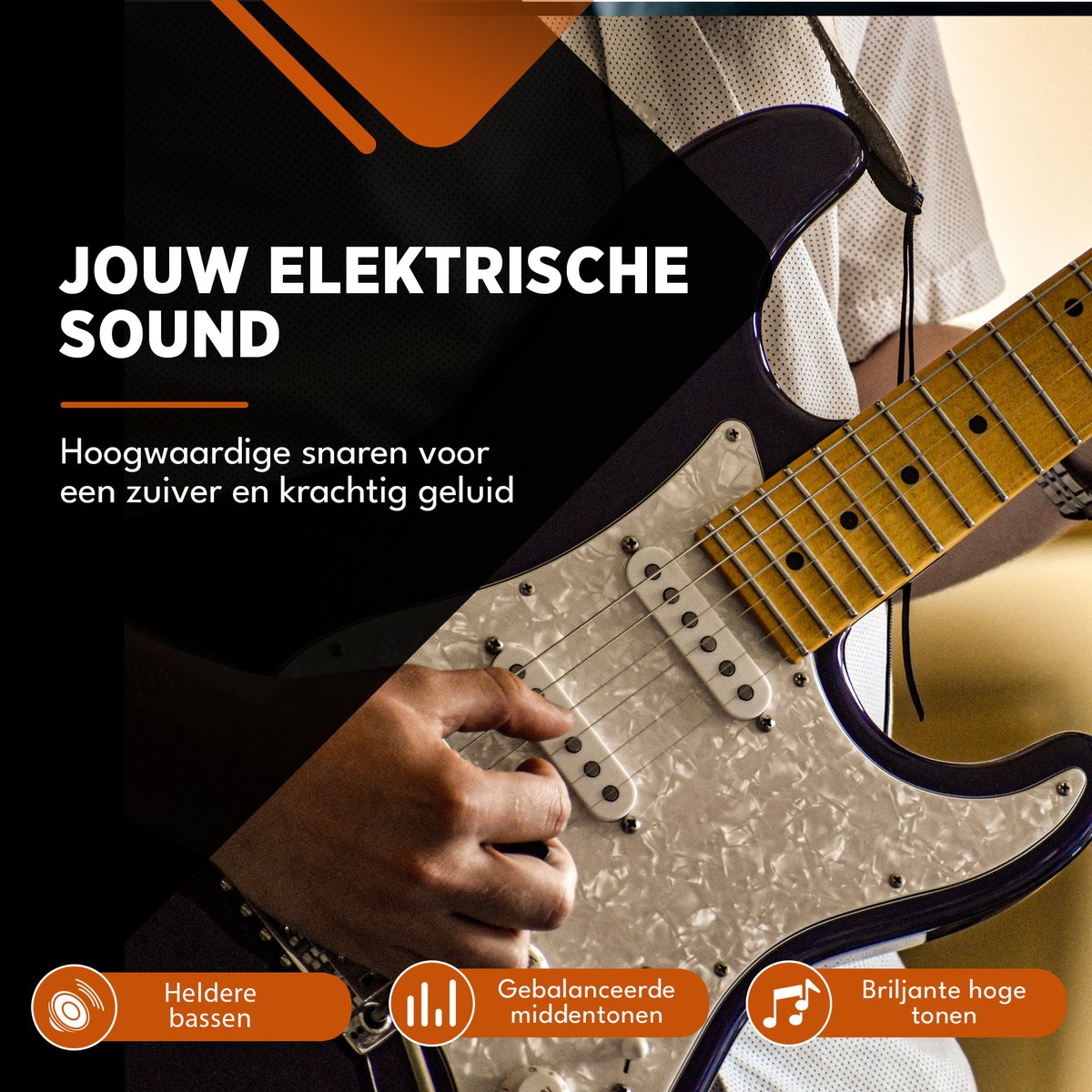 Finesse Gitaarsnaren Elektrische Gitaar - met Plectrums - .009 tot 0.42 - Gitaar Snaren - afbeelding 4