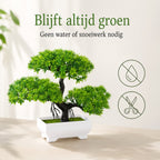 Boncy® Premium Bonsai Kunstplant in pot - 2 stuks Kunstplanten - Nep planten voor Binnen en Buiten - Kamer Decoratie - Nepplanten Kunst plant Boompje - Kunstbloemen - afbeelding 2