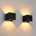 Luminize Wandlamp Zwart 2 stuks - 12w - geschikt voor binnen en buiten - afbeelding 1