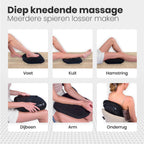 Auronic Voetmassage Apparaat - 18 Shiatsu Massagekoppen - Warmtefunctie - 3 Standen - Massage voor Voeten - Wasbaar - Zwart - afbeelding 4