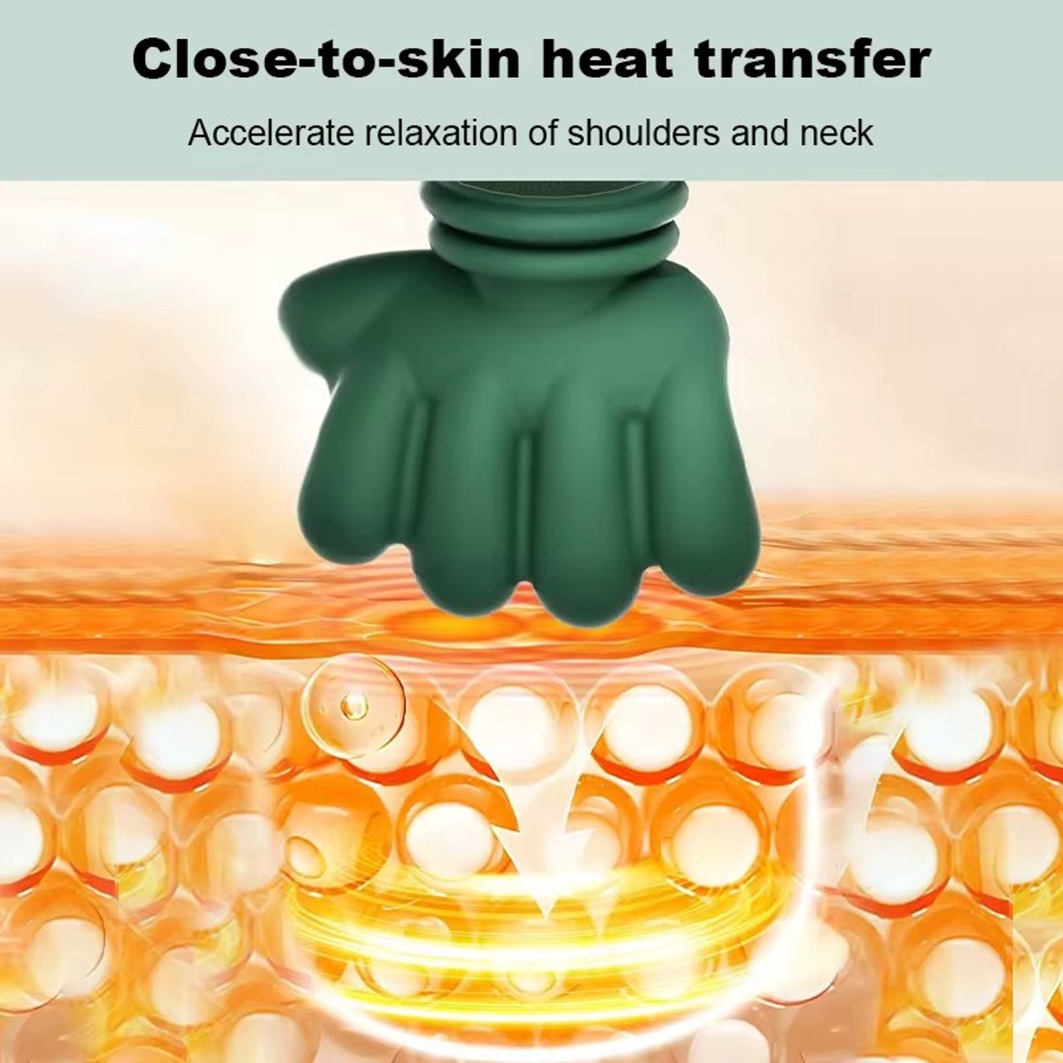 Nekmassage Apparaat - Verwarmde Massagehand - LED-Display - Arm, Rug, Been & Schouder Massager met Infrarood - afbeelding 5