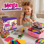 Vaive Knutselkoffer 1432-delig – Knutselen Meisjes - Kralen, Veren, Pompons & Wiebeloogjes - Knutselset - Knutselspullen - Knutselpakketten - afbeelding 2