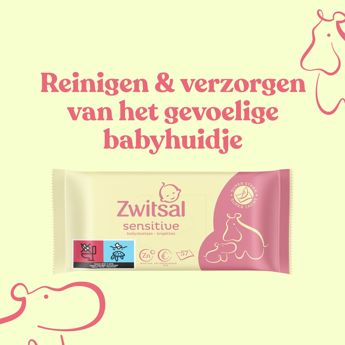 Zwitsal Sensitive Billendoekjes - 1368 stuks - afbeelding 4