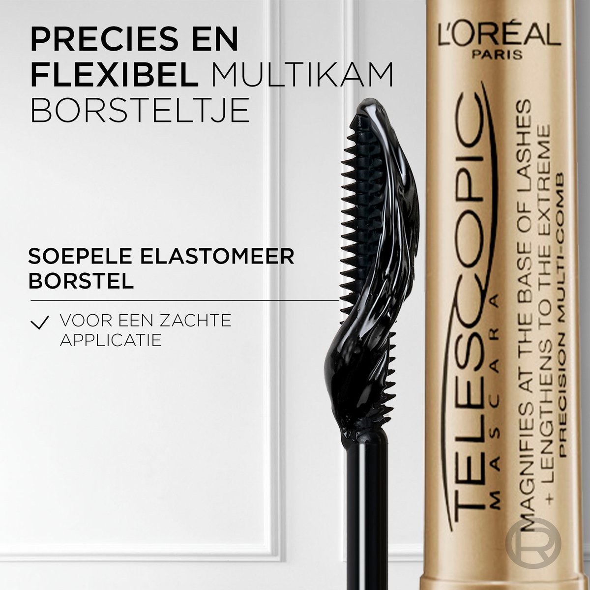 L’Oréal Paris Telescopic Mascara - Lengte mascara voor zichtbaar langere wimpers - Volume zonder klontjes - Zwart - 8ml - afbeelding 3