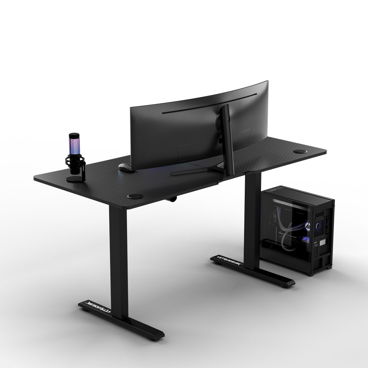 Ultradesk LEVEL V2 – Bureau voor Gaming, Home Office & Kantoor – Zwart – Elektrisch verstelbaar – Incl. Accessoires - afbeelding 2