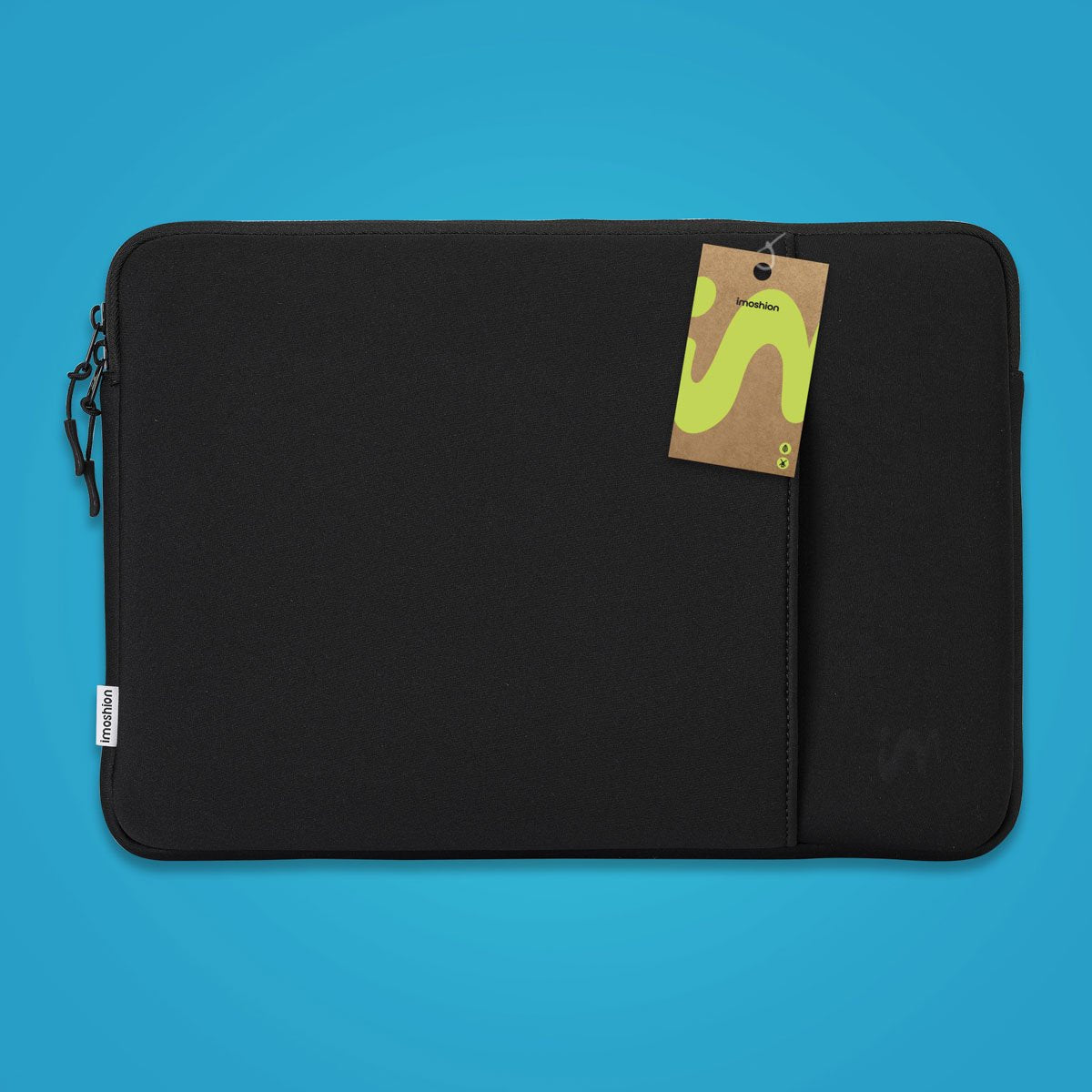 imoshion Laptop sleeve met vak - Laptop Hoes geschikt voor 15 / 15.3 / 15.6 / 16 / 16.2 inch - Zwart - afbeelding 5