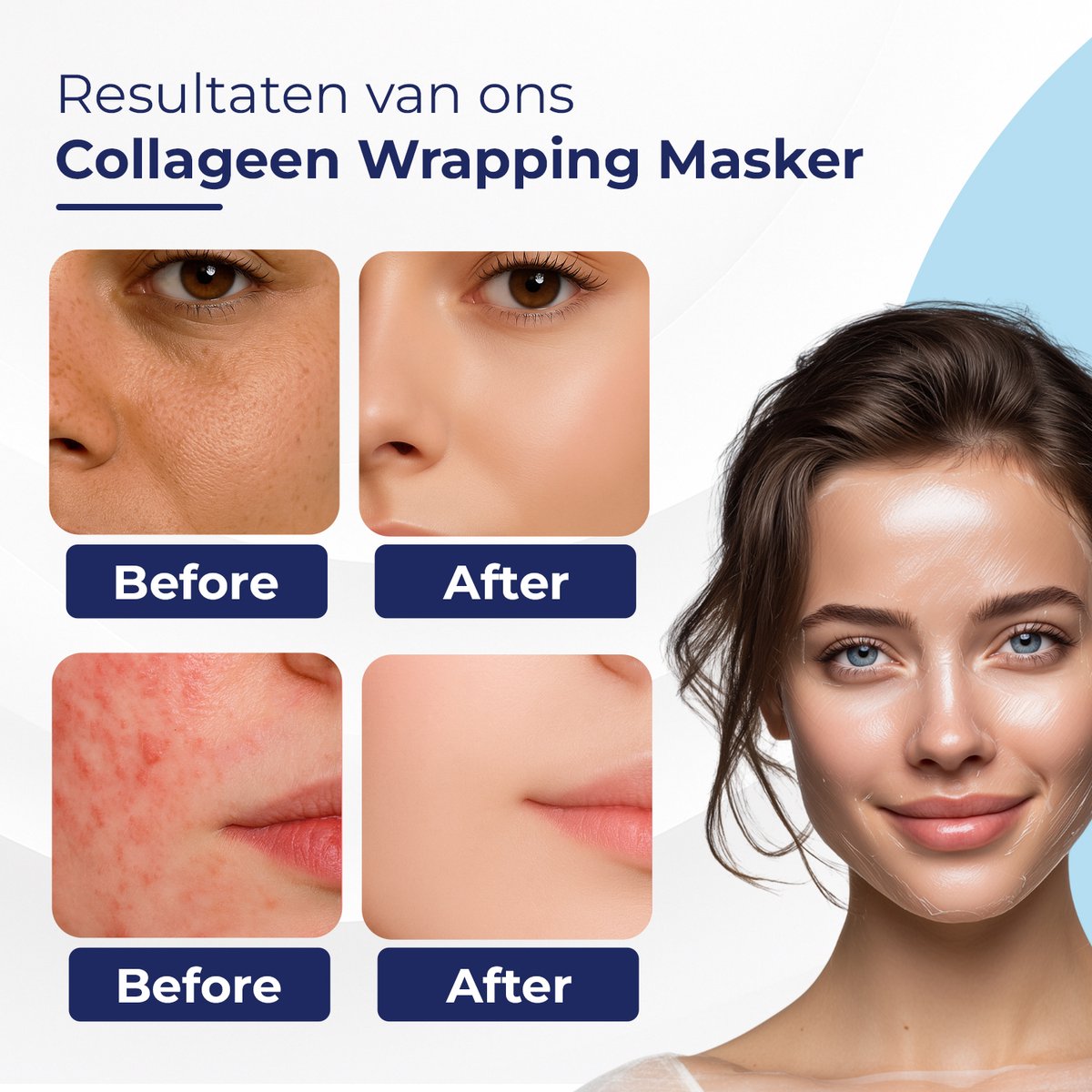 Collageen Wrapping Makser - Bio-Collagen Gezichtsmasker - Korean Beauty Mask – Hyaluronzuur - Night - afbeelding 5