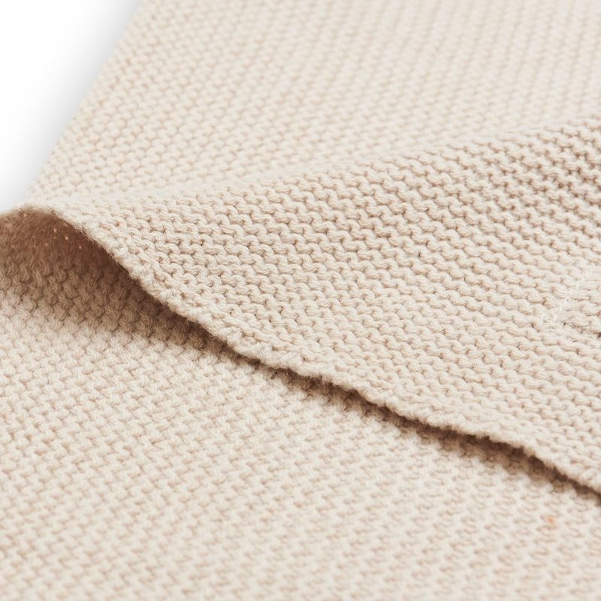 Jollein Deken Wieg 75x100cm - Basic Knit - Nougat - Wiegdekentje Baby - afbeelding 4