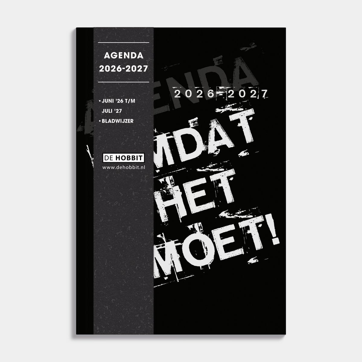 Hobbit - Schoolagenda 2026-2027 - 1 week op 2 pagina's - Harde Kaft - ±A5 (14 x 20,5 cm) - Omdat Het Moet - afbeelding 1