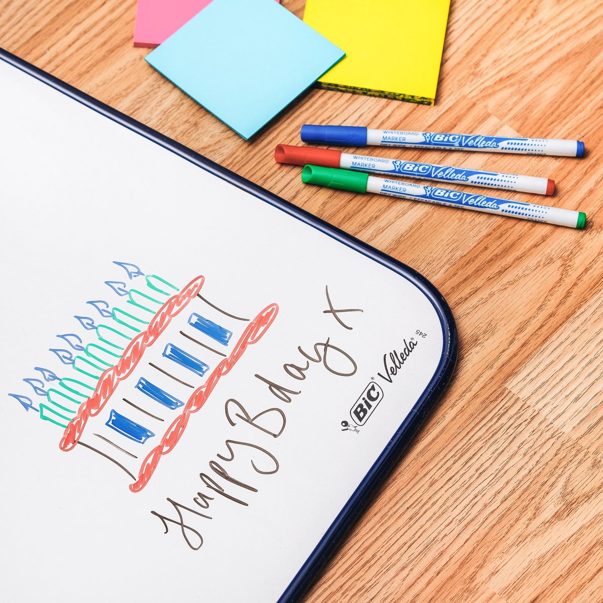 BIC Velleda - Whiteboard Stiften - Uitwisbaar - Stift - 8 Stuks - afbeelding 2