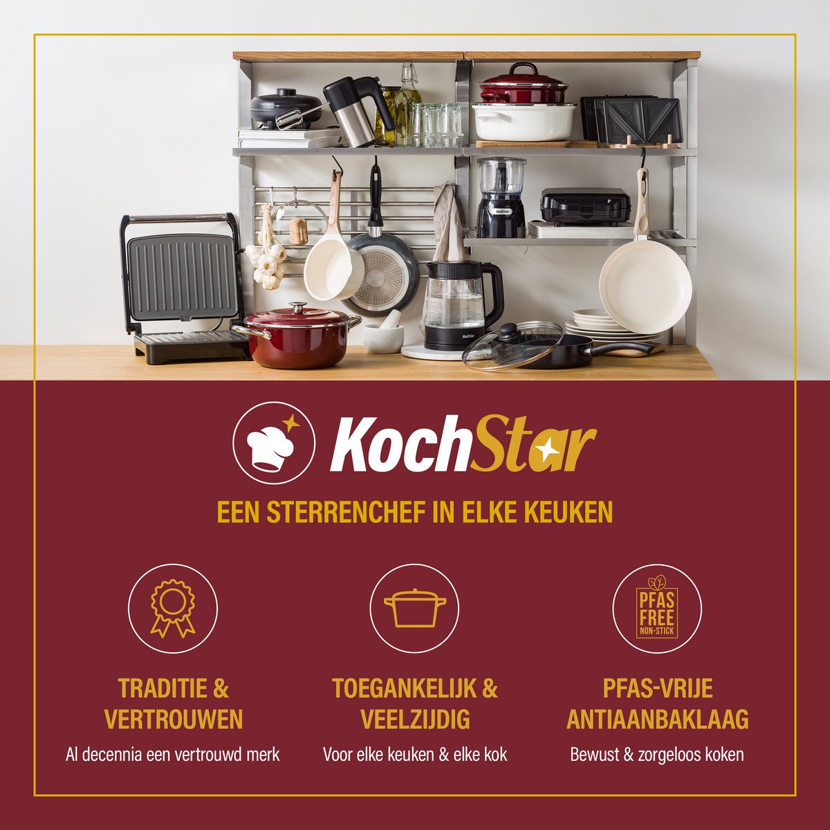 Kochstar Essenz Taupe Keramische Koekenpan - 20cm - Taupe - afbeelding 5