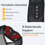 Lifeproducts Shiatsu Massagekussen Draadloos - Elektrisch Nekmassage Apparaat - Massage Apparaten - afbeelding 4