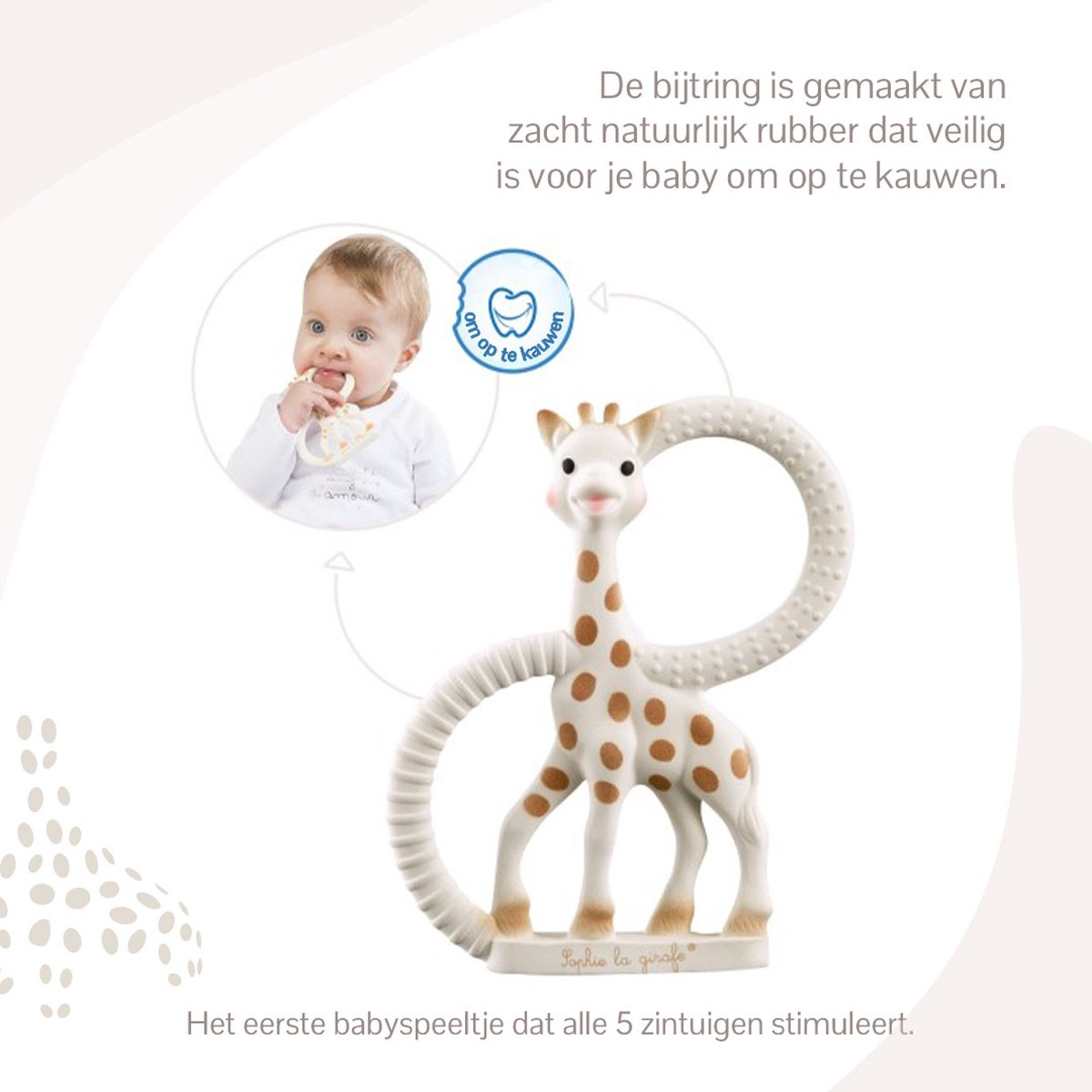 Sophie de giraf Bijtring Very Soft - Baby speelgoed - Kraamcadeau - Babyshower cadeau - 100% Natuurlijk… - afbeelding 4