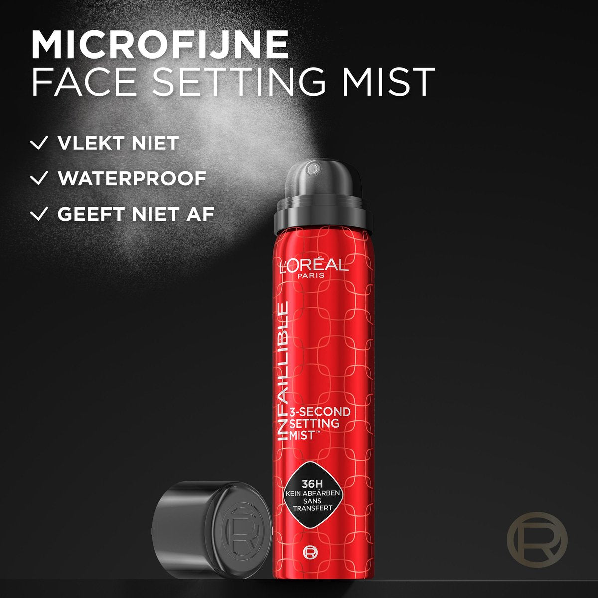 L'Oréal Paris Infaillible 3-second Setting Mist - Transferproof in 3 seconden - Houdt make-up tot 36u* mooi - 75ml - afbeelding 5