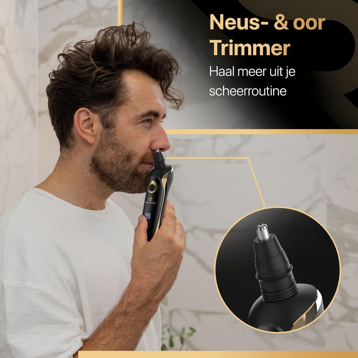 Wellshave 4 in 1 Scheerapparaat Elite - Scheerapparaat Mannen - Met Trimmer en Neustrimmer - Elektrische scheerapparaat - Scheren - Baardtrimmer - afbeelding 3