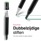 Twinmarkers 168 stuks voor volwassenen - Alcohol markers - Stiften - Markeerstiften - Vivid Green - afbeelding 3