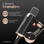 FLOWSTEAM® Luxe Stoomreiniger - 13 Opzetstukken - 120° Stoom – Tapijtreiniger – Vlekkenreiniger – Zetelreiniger - Handstoomreiniger – 5M Snoer - Inclusief 2 Microvezeldoekjes - afbeelding 2