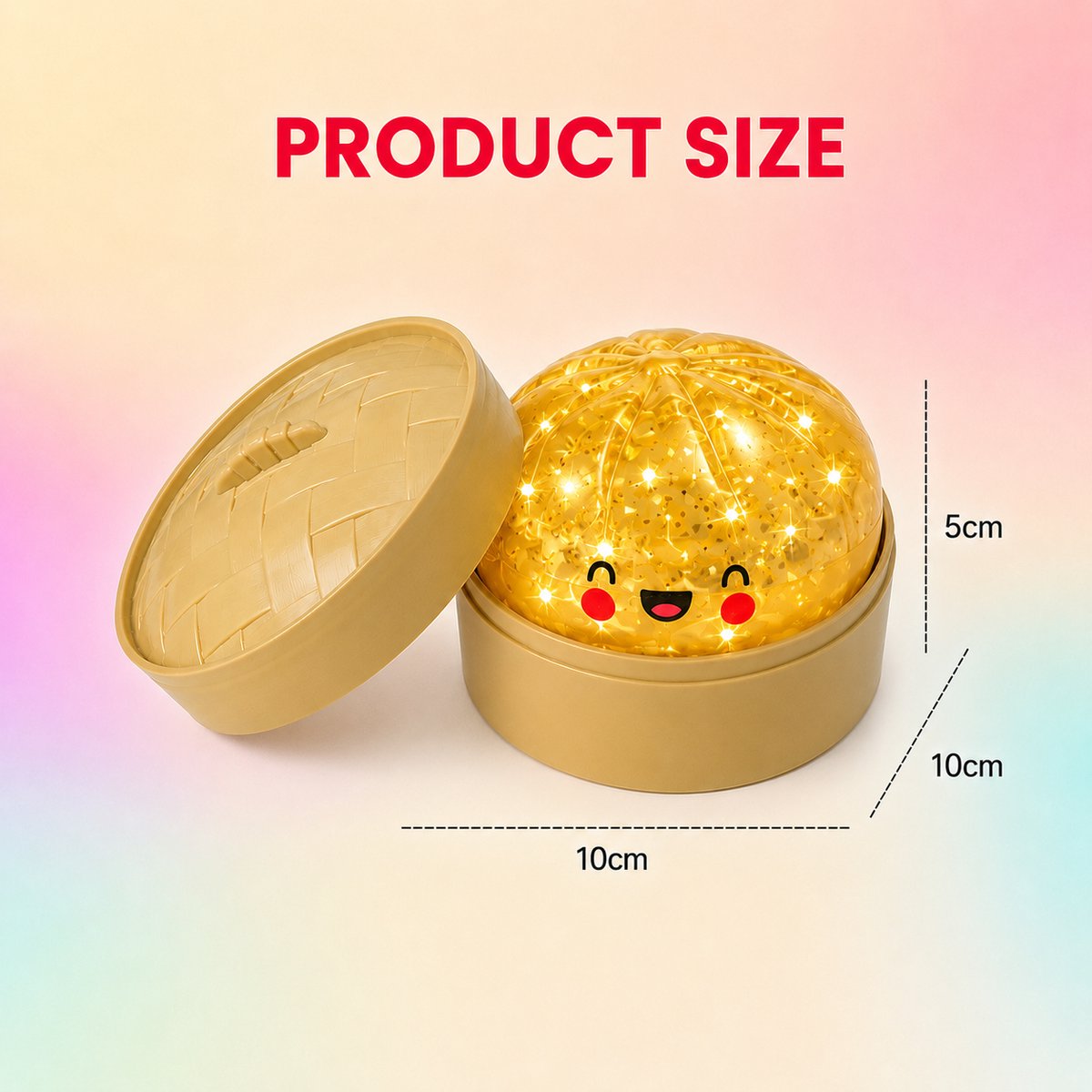 Jeppies® Squishy Dumpling – Stressbal Fidget Toy – Glitter Kleuren – Blind Box – 1 stuk - Kans op Golden Secret - afbeelding 5