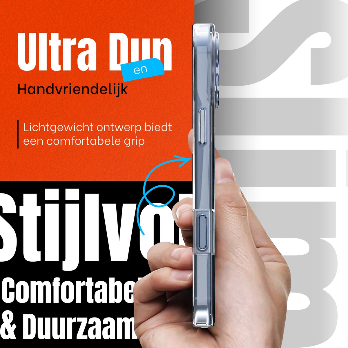 Hoesje - geschikt voor iPhone 17 - Transparant - shock proof - afbeelding 4