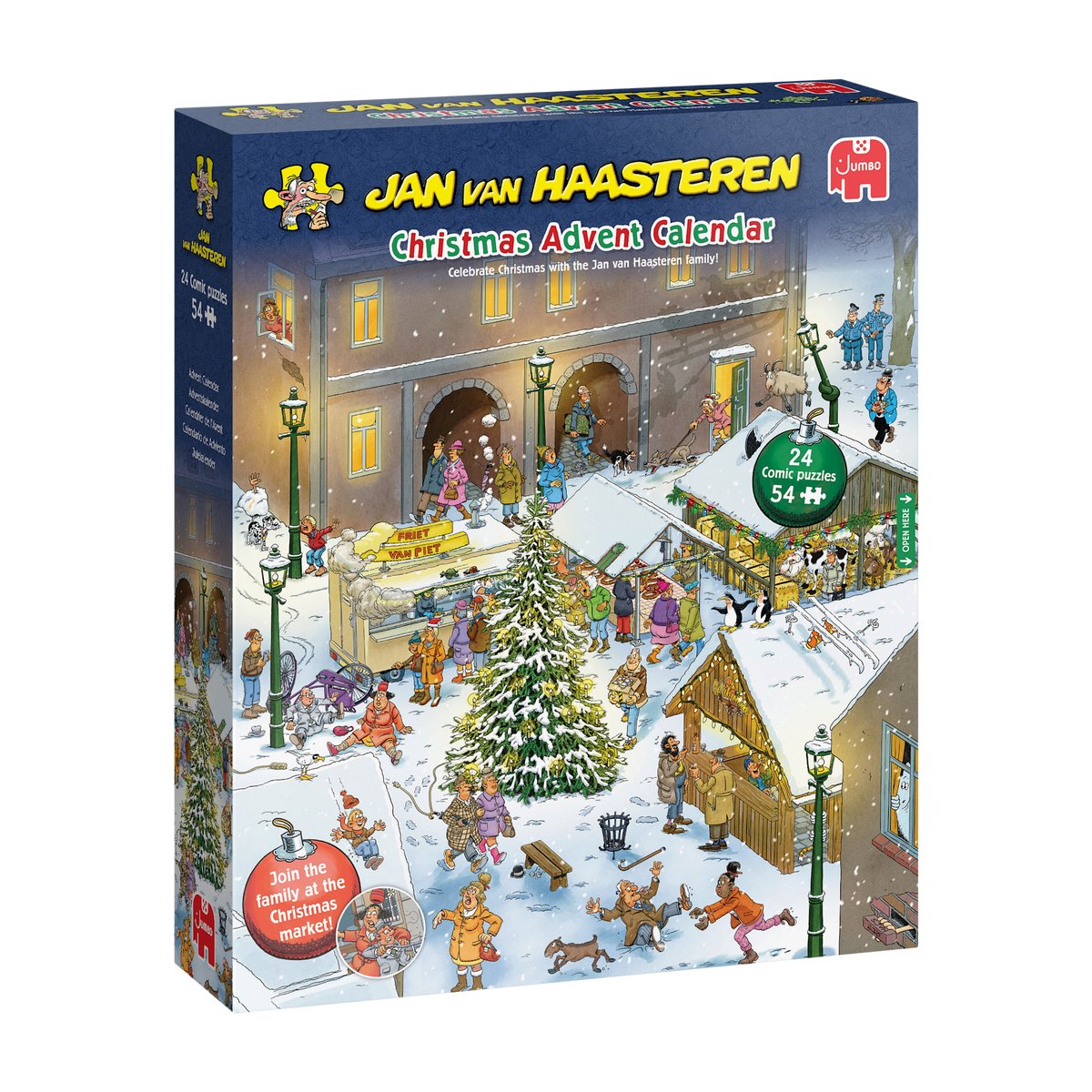 Jan van Haasteren - Adventskalender 2026 - 24 puzzels van 54 stukjes - afbeelding 1
