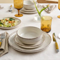BAVARY 24-delig Beige Keramisch Servies - 6 persoons - afbeelding 1