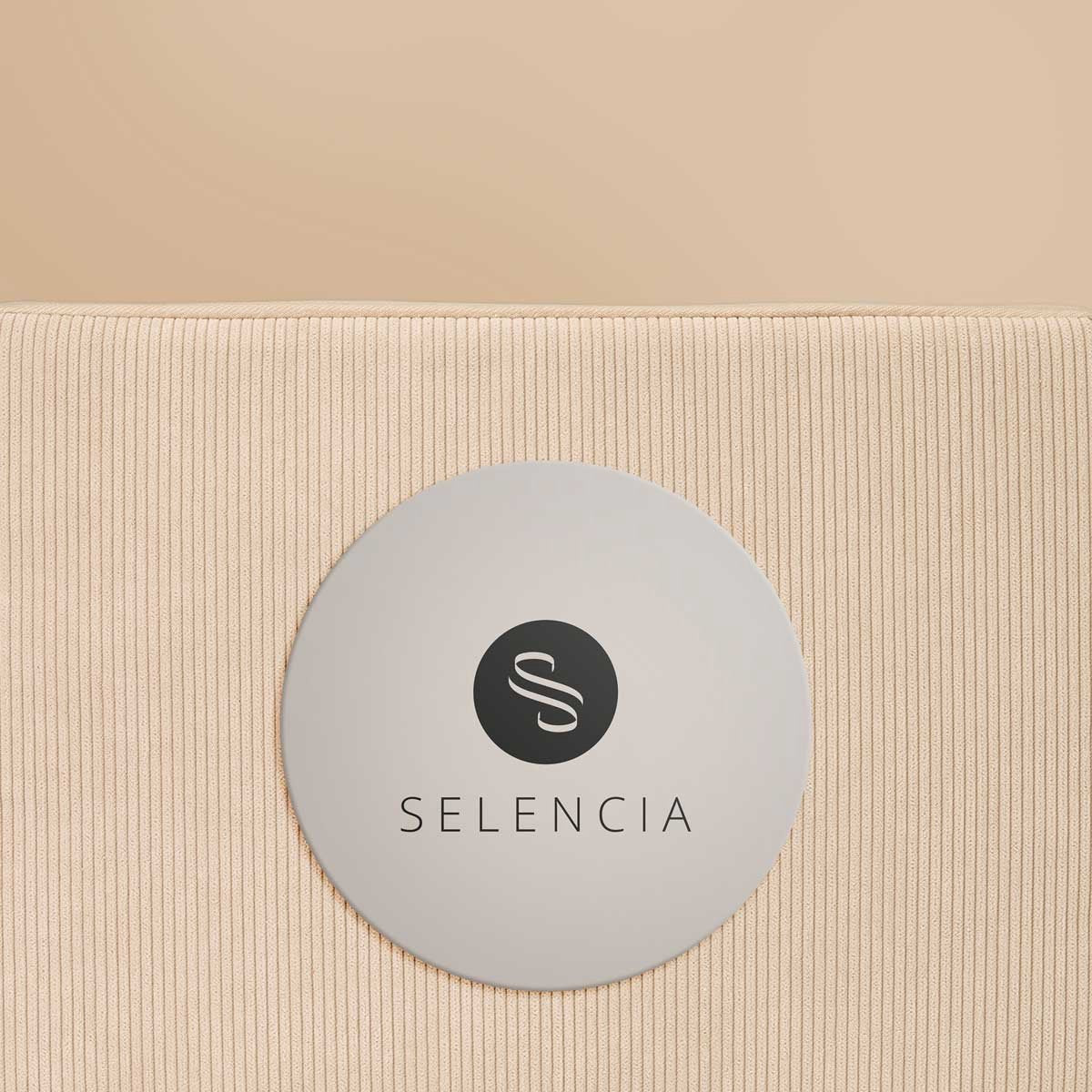 Selencia Corduroy Laptop Sleeve - Laptop Hoes geschikt voor 13 / 13.3 / 13.6 / 14 / 14.2 inch - Beige - afbeelding 4