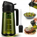 UNBOX Olijfolie Sprayer - Olie Sprayer - Olijfolie Fles met Spray en Schenkfunctie - Glazen Olie Dispenser - afbeelding 1