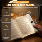 Leeslampje voor Boek - Platte LED Boeklamp - Boekenlegger Boeklamp - Platte Leeslamp - Oplaadbaar USB C - 3 Lichtkleuren Dimbaar met Timer - Geschikt om 's avonds te lezen - afbeelding 3