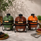 Barero Kamado BBQ - 13 inch houtskool barbecue - inclusief onderstel - Egg met Accesoires - Rood - PFAS-vrij - afbeelding 3