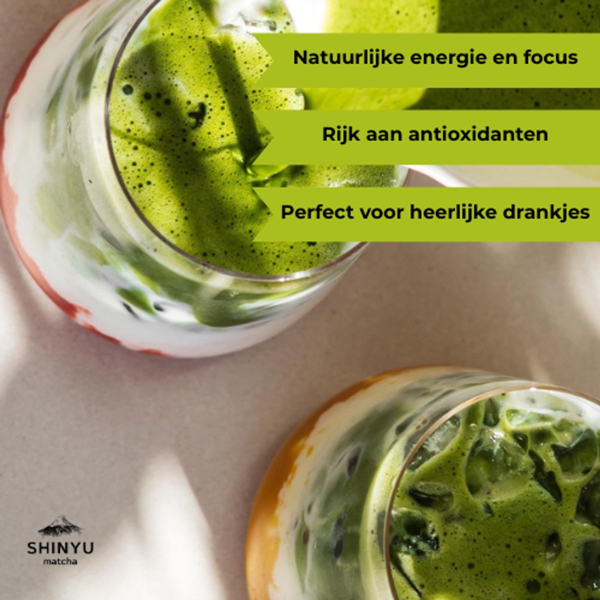 SHINYU Matcha - Ceremonial Grade A - Matcha thee poeder - Premium Japanse matcha poeder puur - Single Pack - 30g - afbeelding 3